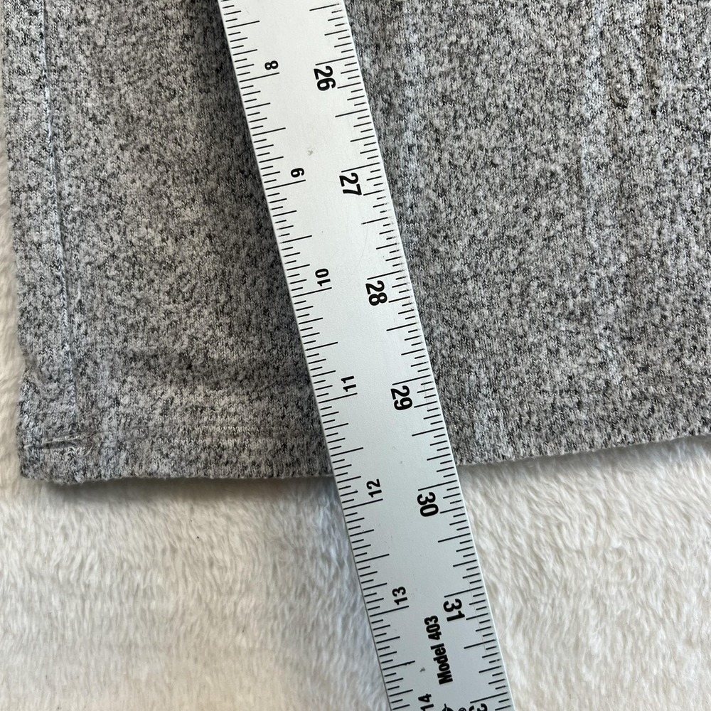 Open Edit Pants Womens Small Gray Knit Wide Leg Lounge Sweatpants Elastic Waist - Picture 5 of 8
